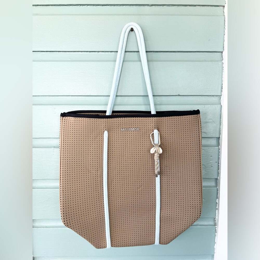 Mayamar NWOT maya neoprene tote bag perforated scuba bag shoulder beach summer